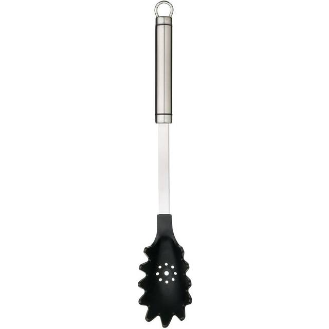 KitchenCraft Professional Pastaslev, Non-Stick, Rostfritt Stål/Nylon, 35 cm, Silver/Svart, KCPROSPAGNS
