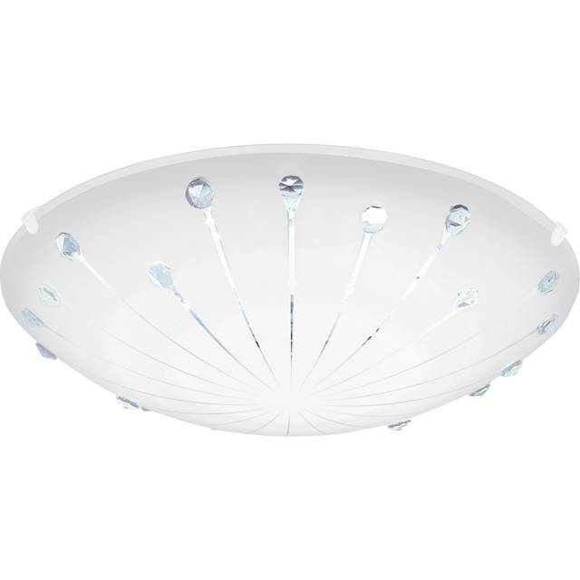 EGLO MARGITTA 1 vägg-/taklampa, stål, 11 W, vit