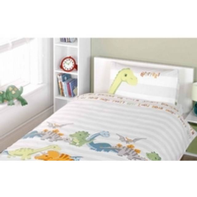 Rapport Home Furnishings Rapport Home Dinosaur Duvet Set Natural Single, Cream