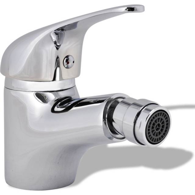 vidaXL Bathroom Bidet Mixer Tap Chrome - Silver