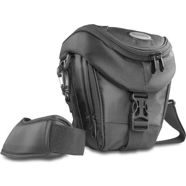 Mantona Colt camera bag - universal bag incl. quick access, dust cover, carrying strap and accessory compartment, suitable for DSLM and DSLR camera...