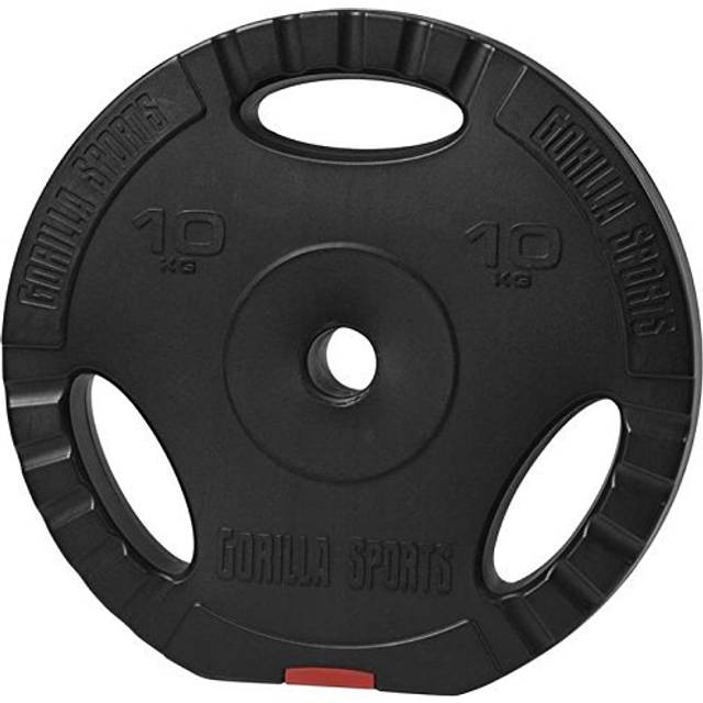 Viktskivor Gummerade Gorilla Sports Viktskivor Pro Trigrip 10 black