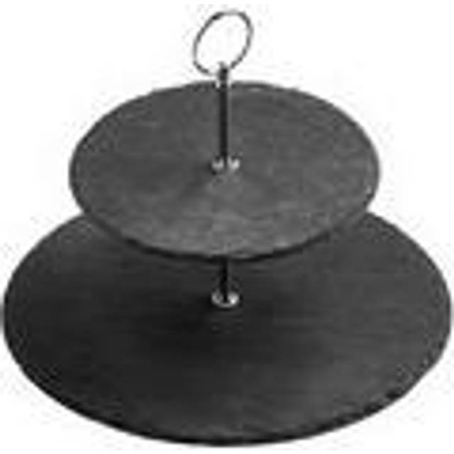 Premier Housewares Slate 2 Tier Round Cake Stand