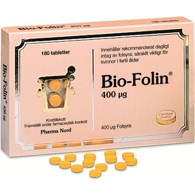 Pharma Nord Bio-Folin 400 μg, 180 tabletter