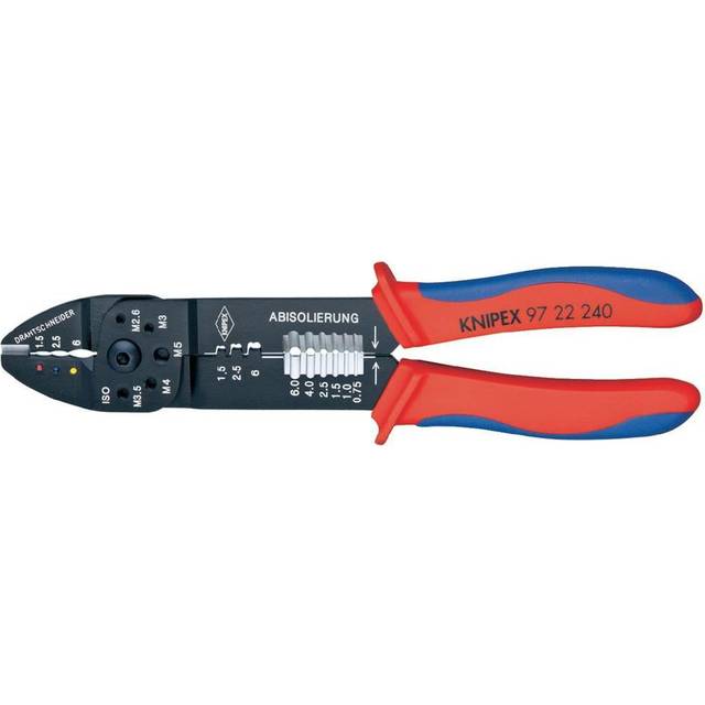 Knipex Presstång svartlackerad, Med flerkomponentsöverdrag 240 mm 97 22 240