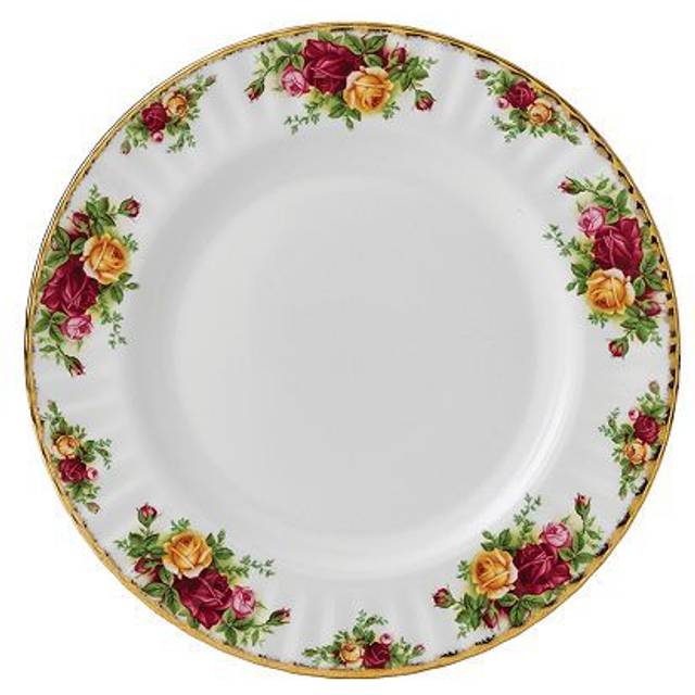 Old Country Roses 27cm Dinner Plate - White;Red;Pink (27cm W X 27cm W)