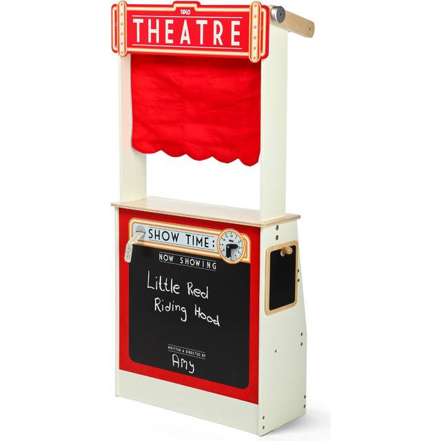 Tidlo Wooden 2 In 1 Shop And Theatre Playset, Multi