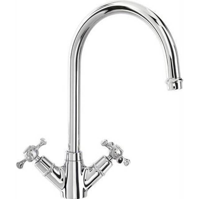 CDA Monobloc Dual Lever Chrome Kitchen Sink Mixer Tap TT25CH