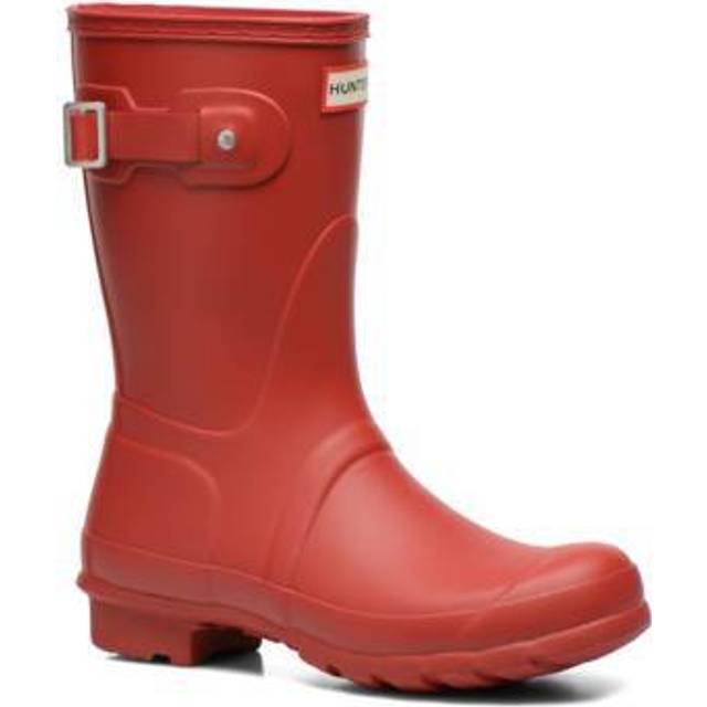 Hunter Women's Original Short Wellington Boots Colour: Red, Size: 8