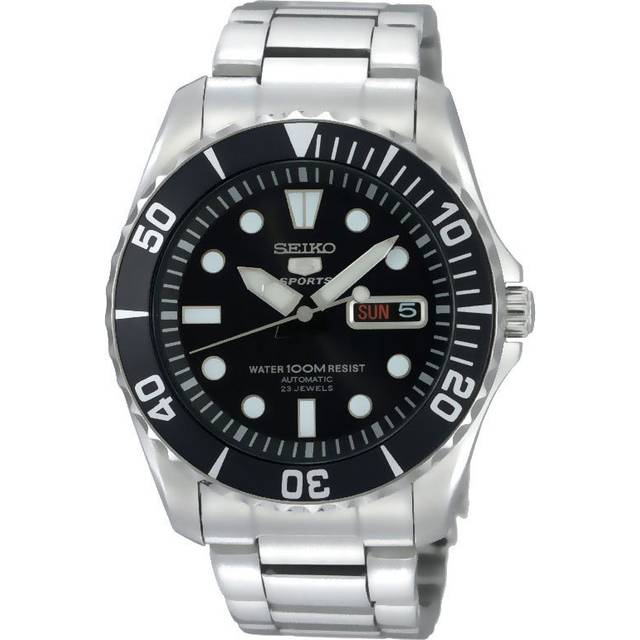 Seiko 5 Sports ‘Sea Urchin’ Automatic Black Dial Stainless Steel Bracelet Men's Watch SNZF17K1