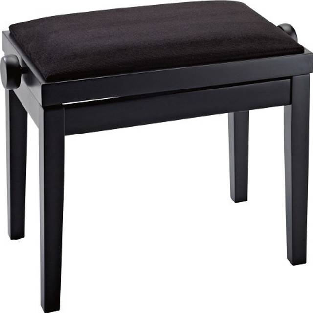 K&M 13900 Piano Bench Black Velvet Matte Black