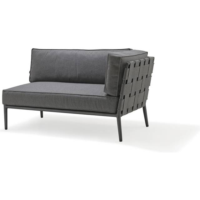 Cane-line Conic modulsoffa Cane-Line airtouch grey, höger, inkl. dynor - Grå