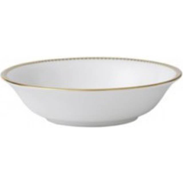 Vera Wang @ Wedgwood White Lace Gold Fine Bone China Cereal Bowl 16cm - WHITE