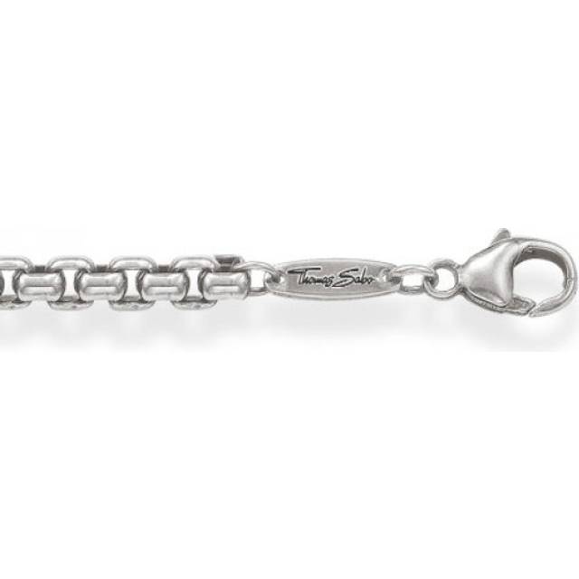 Thomas Sabo Venezia chain silver blackened Thickness 4.00 mm (0.16 Inch)  KE1110-001-12-L53 - silver-coloured - 53 cm