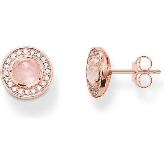 Thomas Sabo Ear studs light of Luna pink pink H1858-417-9 - pink/ros&#xE9; gold-coloured - one size