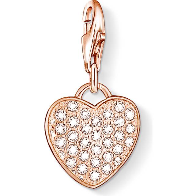 Thomas Sabo kvinnor guldpläterad silver vit zirkon, Pärla Sterlingsilver Silver, Kubisk zirkonia