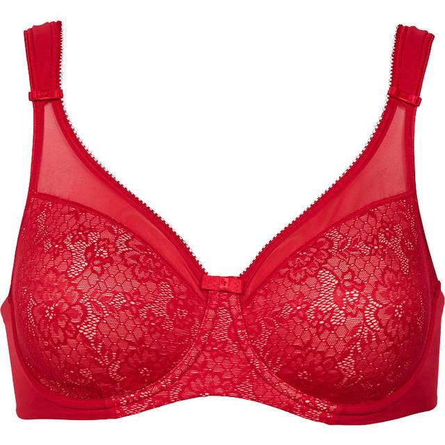 Berlei Beauty Lace Minimiser Bra Burgund - Burgundy - 34DD