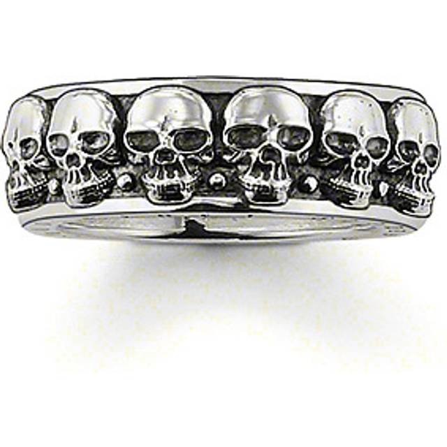 Thomas Sabo Unisex-Ring Totenkopf 925 Silber Gr. 64 (20.4) - TR1878-001-12-64