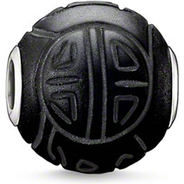 Thomas Sabo dam herr pärla Shanghai Karma Beads 925 sterlingsilver obsidian matt svart K0055-023-11