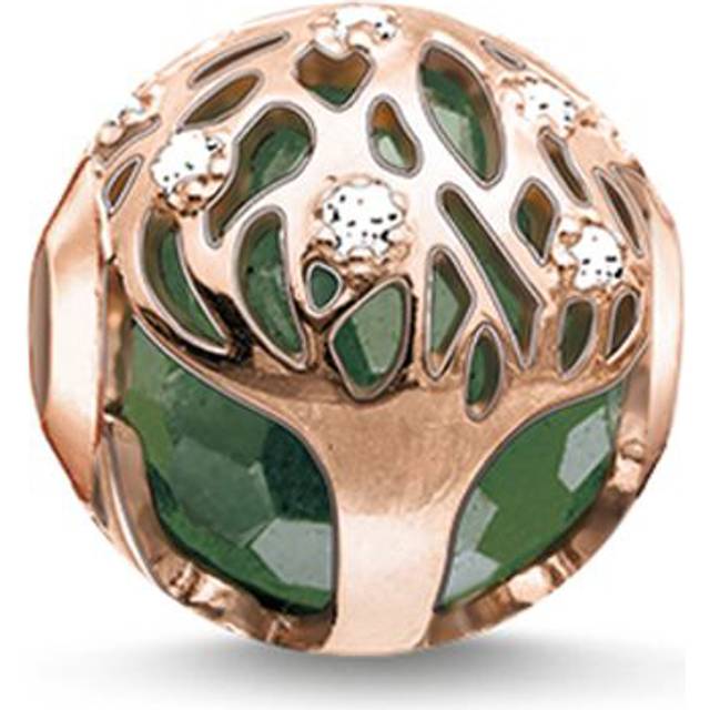 Thomas Sabo Bead green tree green K0168-842-6 - green/ros&#xE9; gold-coloured - one size