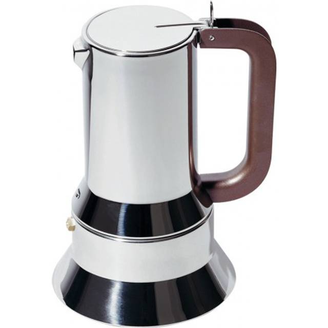 Alessi 9090/M Espressobryggare, Silver, 20.8 x 15.5 x 14 cm