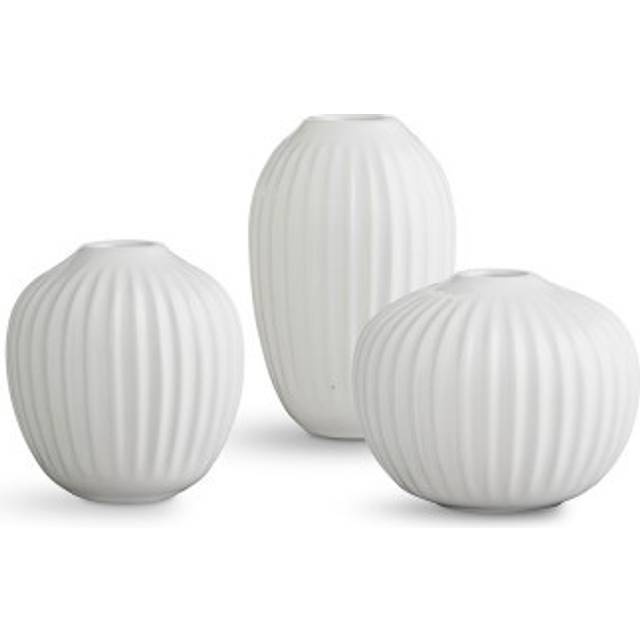 Kähler - Hammershøi vase miniature, 3-pak, hvid