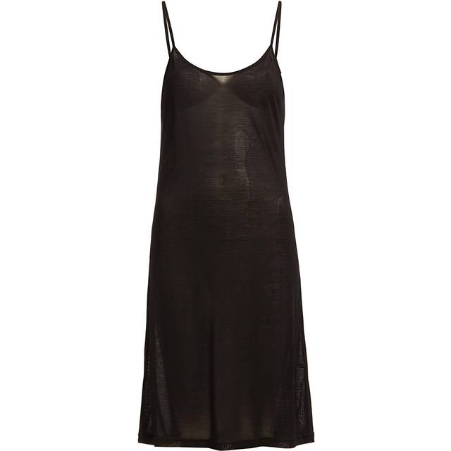 Lady Avenue Silk Jersey Slip - Black - Small