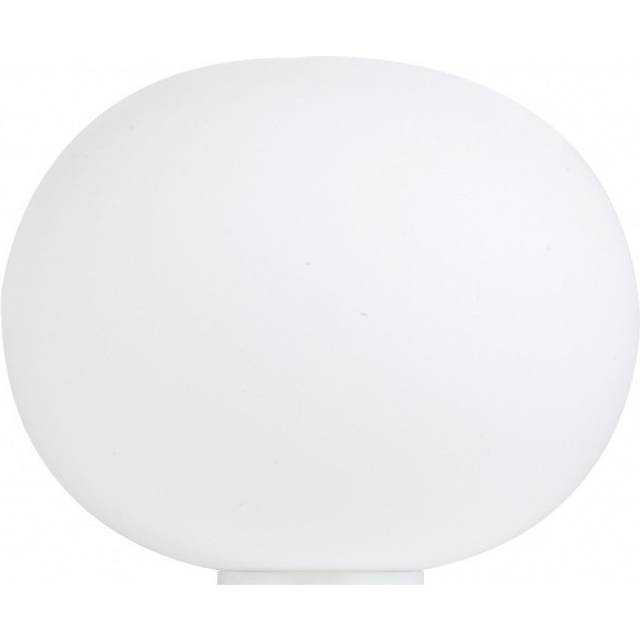 Flos - Glo Ball Basic 2 Floor Lamp - weiß/Glas/Polyamid/mit Dimmer/H 36cm/Ø 45cm - white (36.0 x 45.0 x &#8960;45.0cm)
