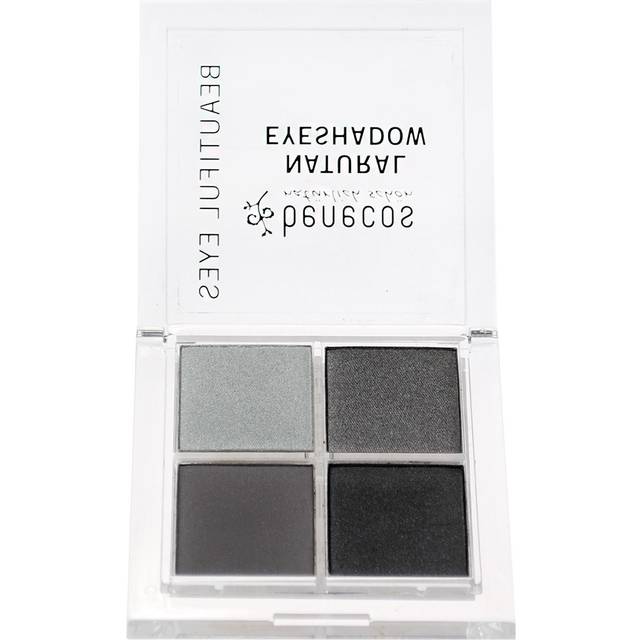 Benecos Natural Cosmetics – Quattro ögonskuggspalett – vegan – rökiga ögon