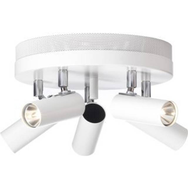 Puck 5 Taklampa - Plafond i alt: Vitt | Borstad mässing | Krom | Färg: Vit RAL 9016