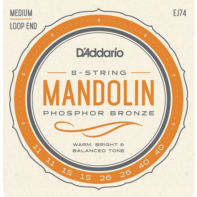 D'Addario EJ74 11-40 Medium fosforbrons mandolin sträng