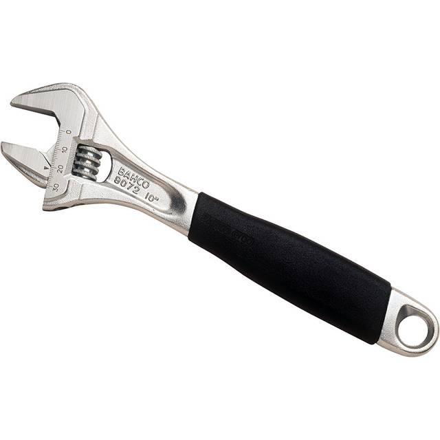 Bahco 9073PC Chrome ERGO Adjustable Wrench Reversible Jaw 300mm (12in)