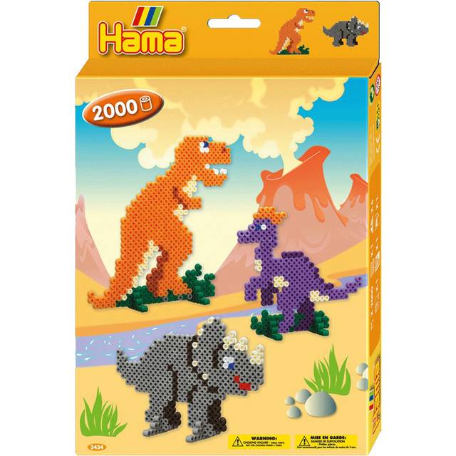 Hama Beads Dinosaurs Set including 2000 Beads
