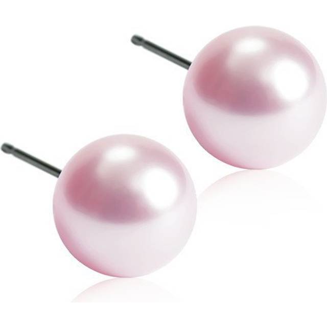 Blomdahl Örhängen Nt Pearl, Light Rose, 6 mm 1 par