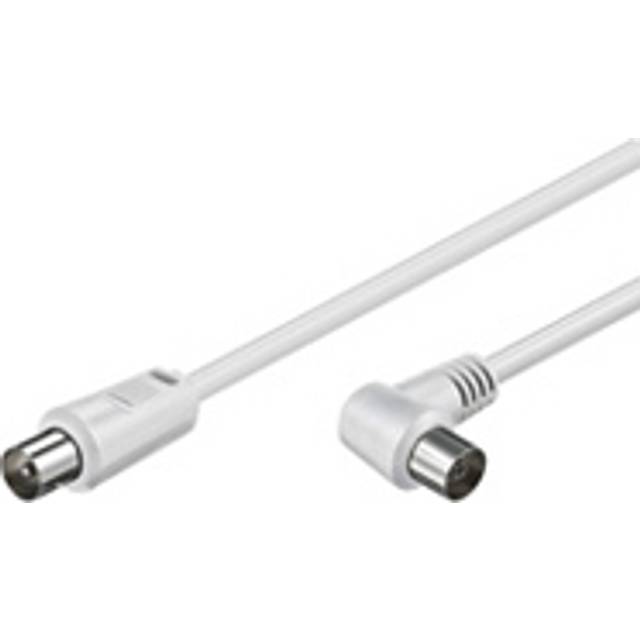 Goobay Vinklad antennkabel ( koaxial-plugg > koaxial-uttag 90°, 5 m