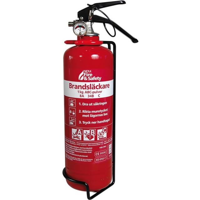 Pulversläckare Nexa Pd1E 1Kg 8A Röd