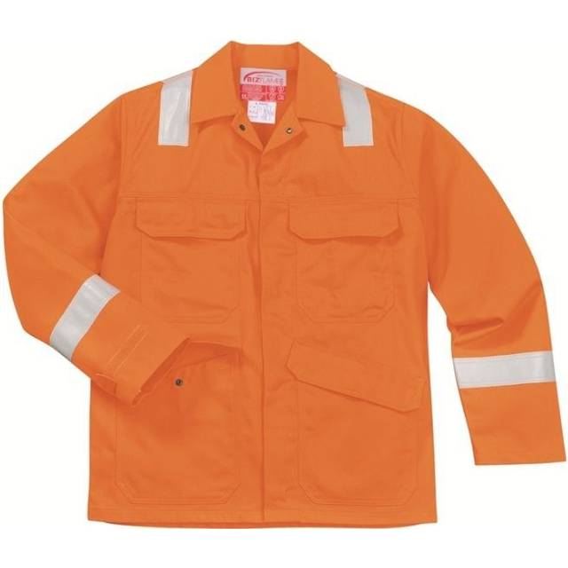 Portwest Bizflame Plus Jacket FR55 Navy L Colour: Navy, Size: L
