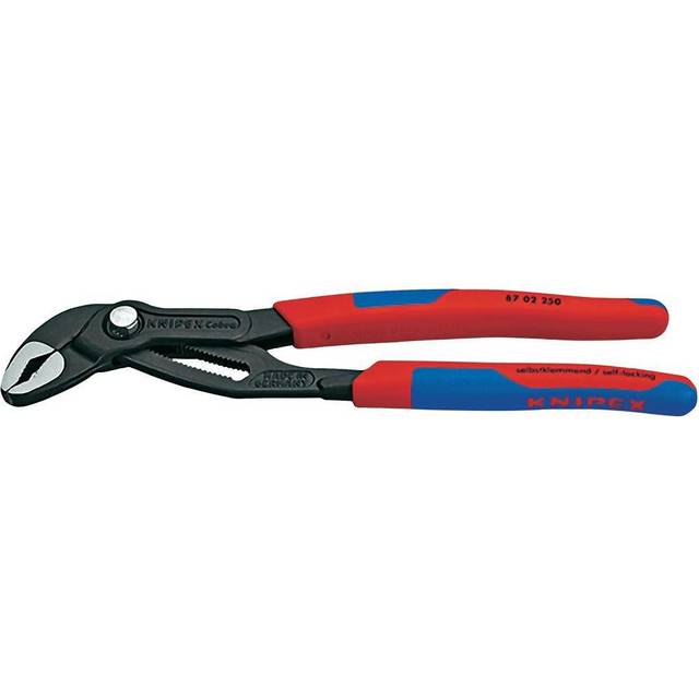 Knipex Cobra Hightech polygriptång grå, försedd med korrosionsskydd, med smala flerkomponentsöverdrag 250 mm 87 02 250