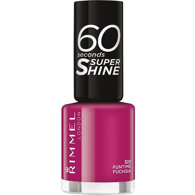 Rimmel 60 Seconds Super Shine Nail Polish Funtime Fushia 8ml