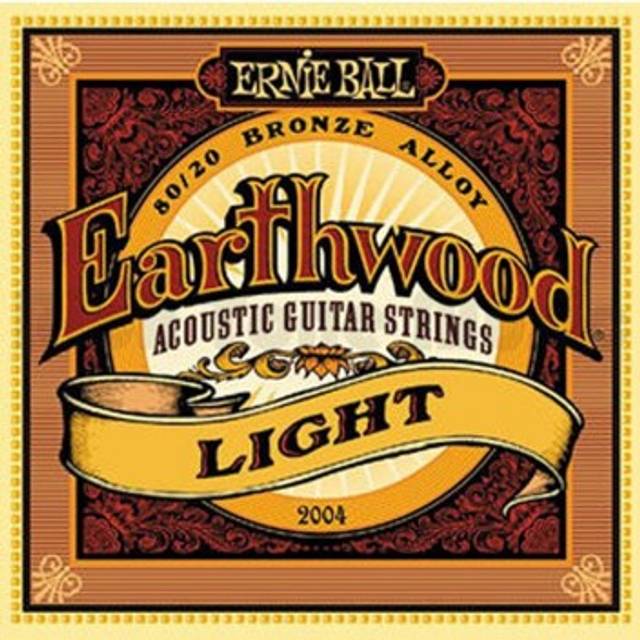 Ernie Ball Earthwood 2004 Acoustic Guitar Strings Set Light 11-52