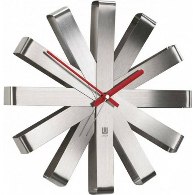 "Umbra ""Ribbon Wall Clock, Black"