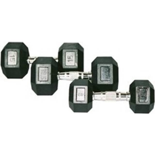 Hexhantel, gummi, JTC Power, 8 kg