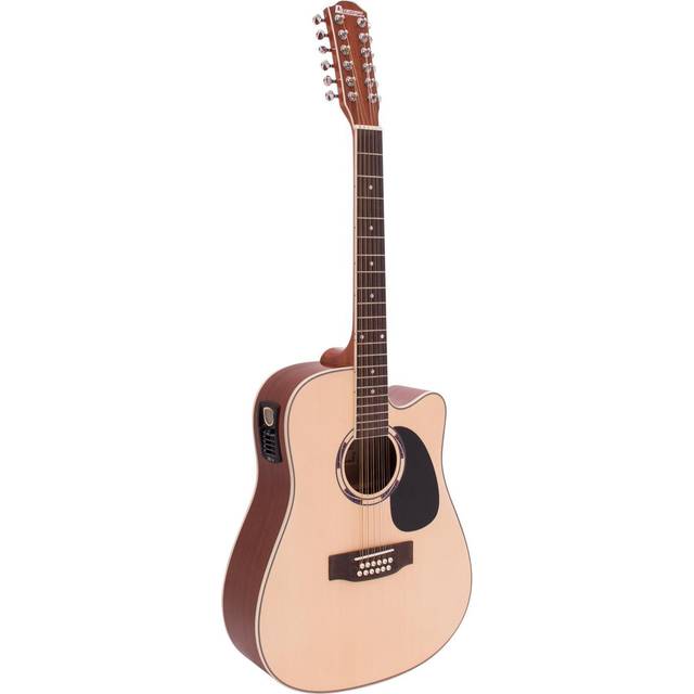 DIMAVERY DR-612 Västra, gitarr 12 strängar, natur