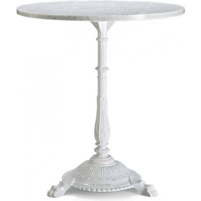 Classic Cafébord - Vit/Marmor Ø 65 cm