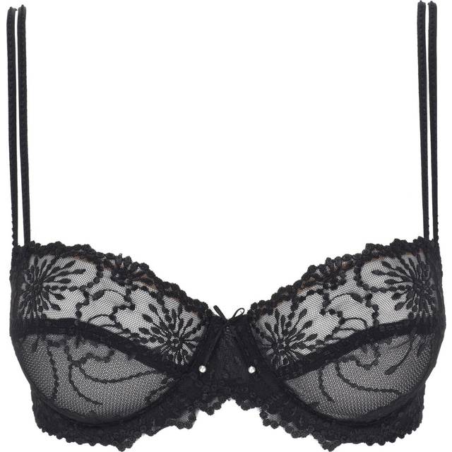Marie Jo Jane Balcony Horizontal Seam Bra - Black - D 75
