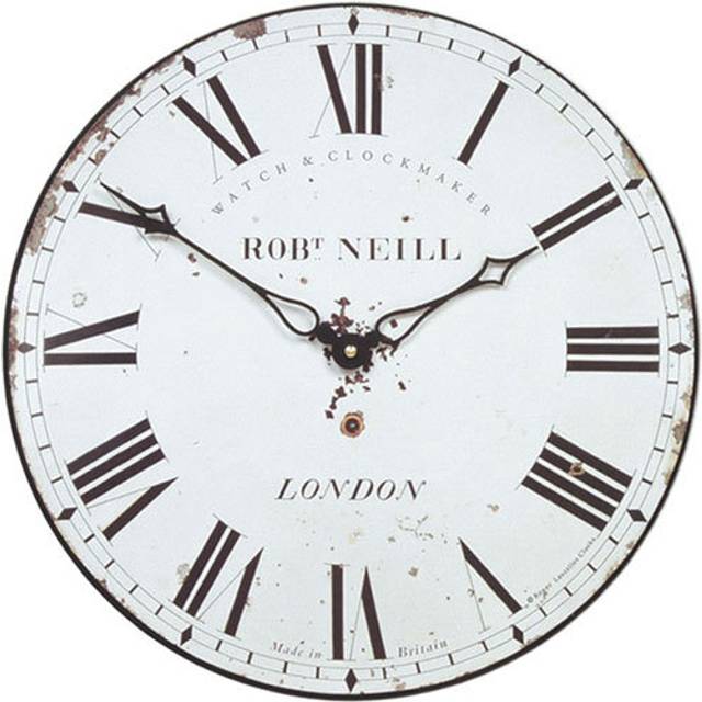Lascelles London Clockmaker Wall Clock, 36cm, White