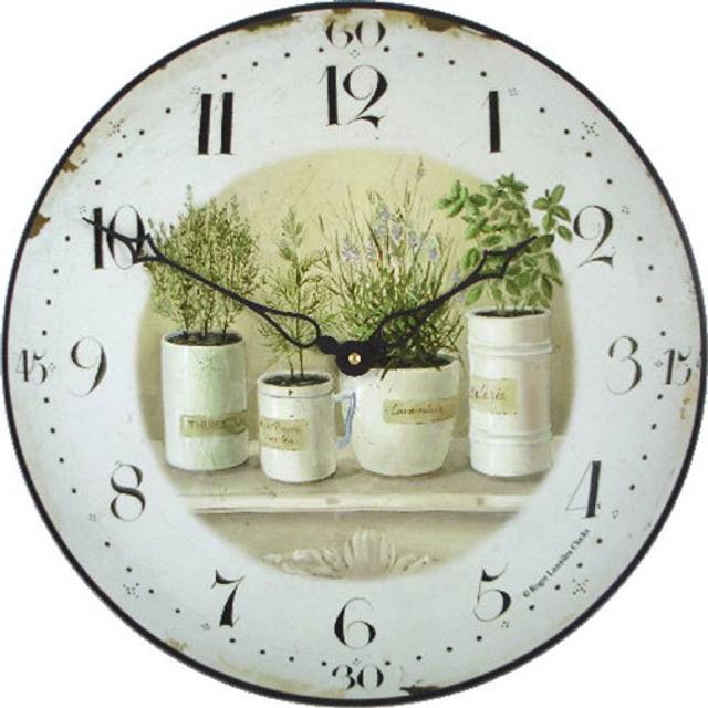 36cm Wall Clock - White (36cm W X 36cm H)