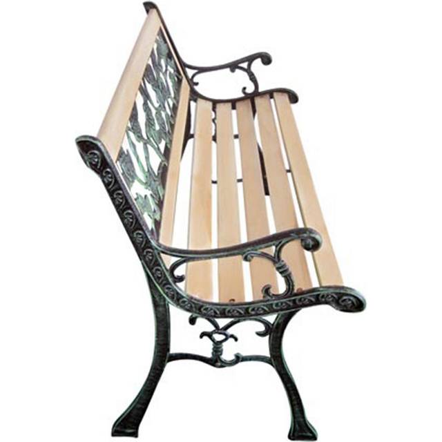 Garden Bench 122 cm Wood - Vidaxl