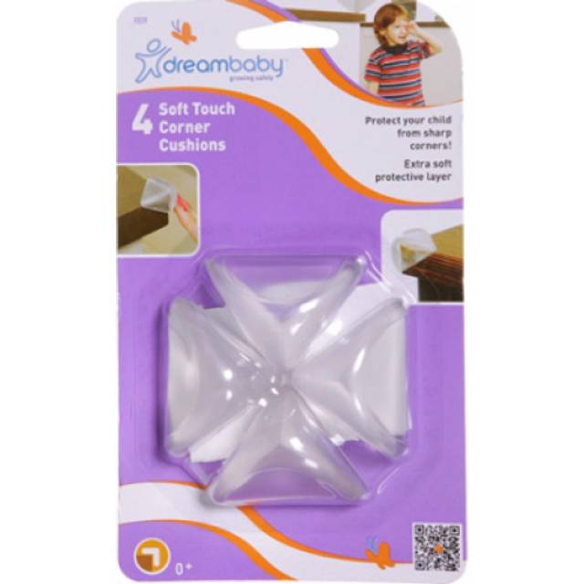 Dreambaby Deluxe Clear Corner Cushions - 4 Pack