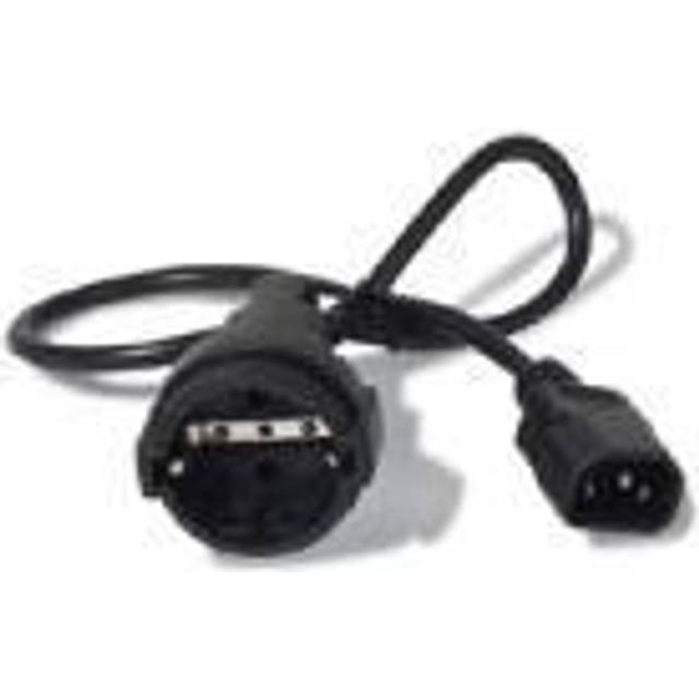 APC AP9880 power cable Black 0.6 m C14 coupler CEE7/7